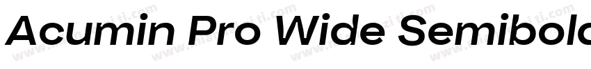 Acumin Pro Wide Semibold字体转换